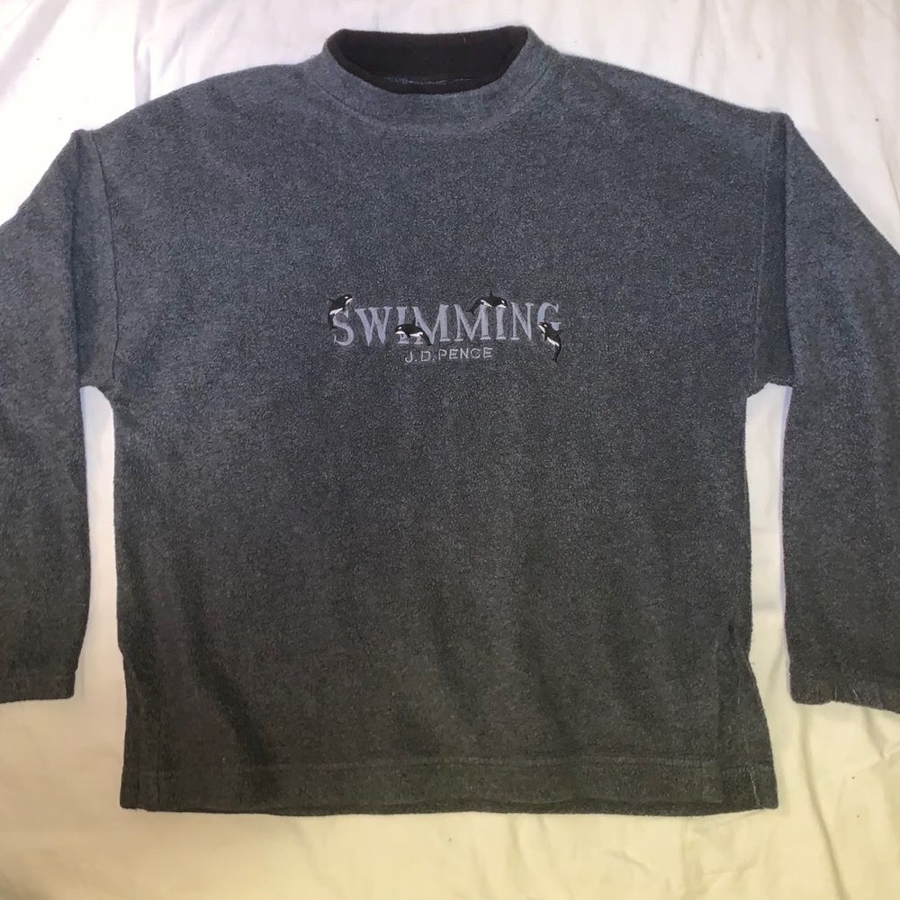 Vintage Mock Neck Sweatshirt 🐋